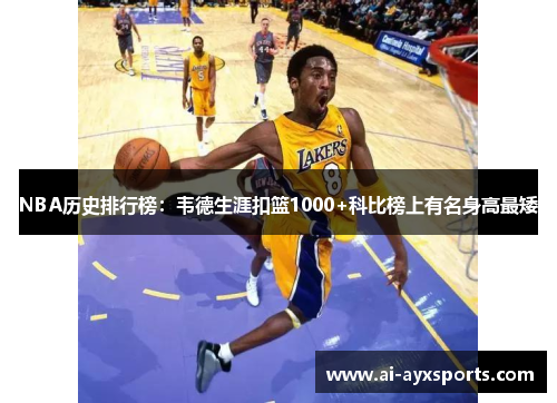 NBA历史排行榜：韦德生涯扣篮1000+科比榜上有名身高最矮